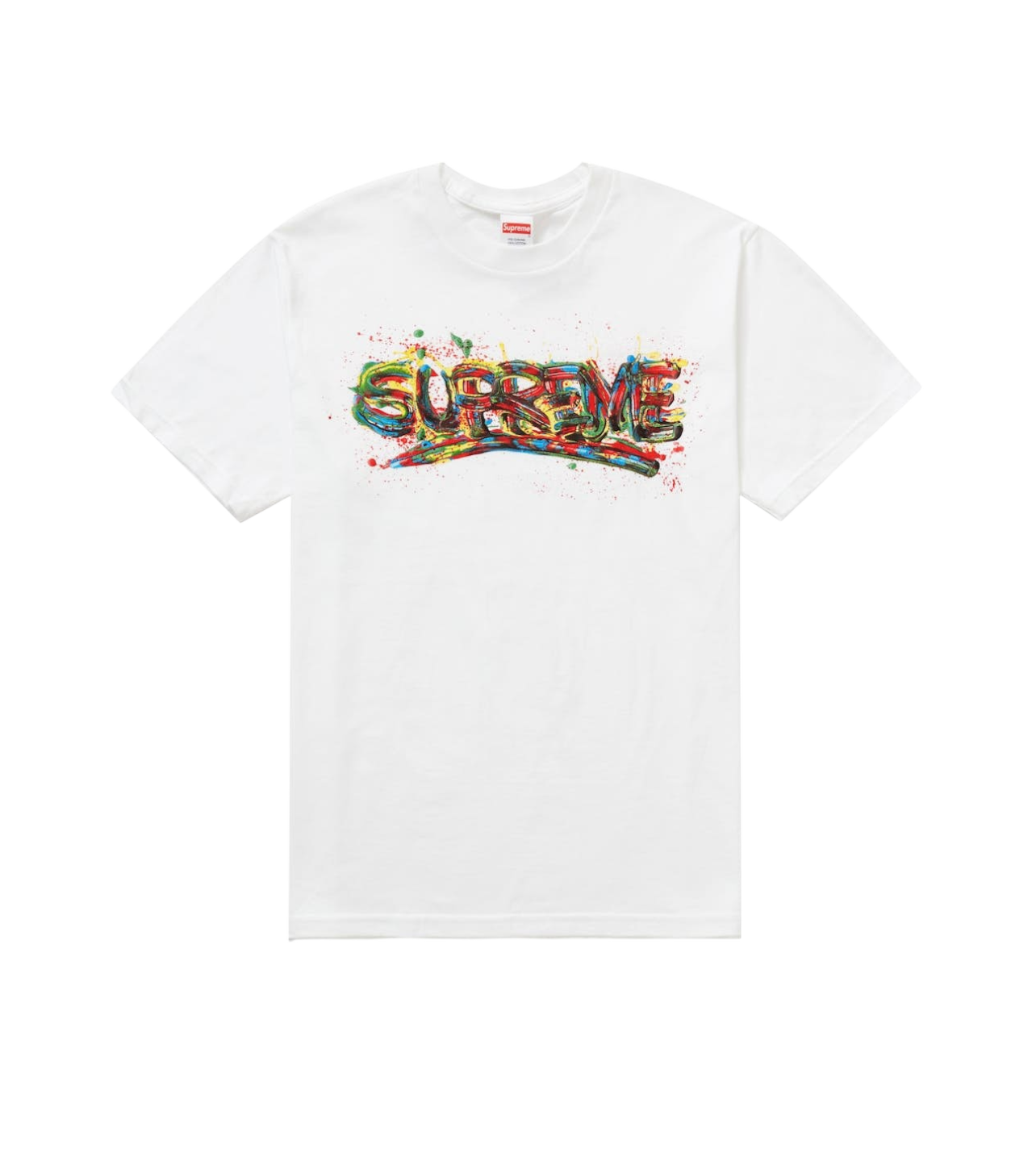 Supreme Paint Tee White (Pre-Owned)