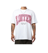 Loiter Pink Camo SpellOut Tee