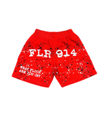 Floor 914 Mesh Shorts Red