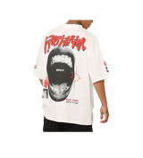 Loiter Fire Tee Cream/Red