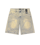 Waimea Studded Denim Short Vintage Wash