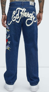 Ed Hardy Skull Dark Denim