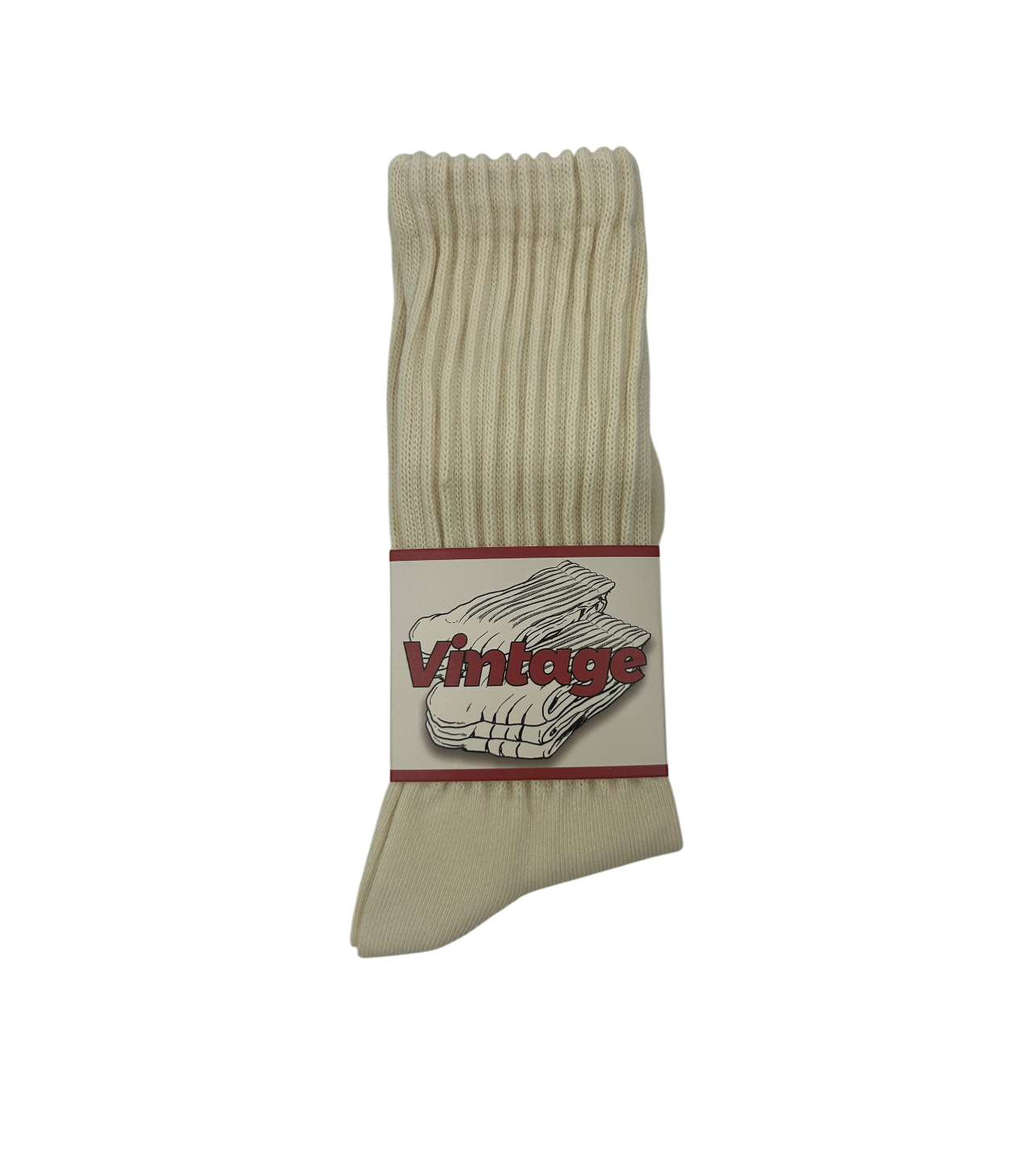 Vintage Cream Tube Socks