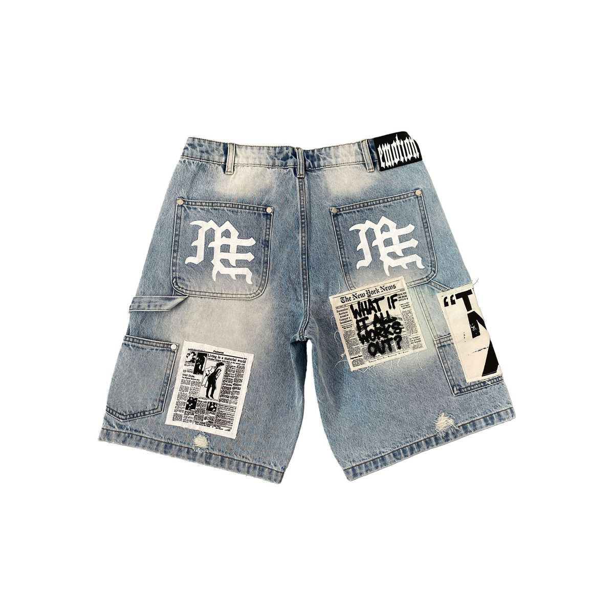 Mixed Emotions “Ai” Shorts Blue