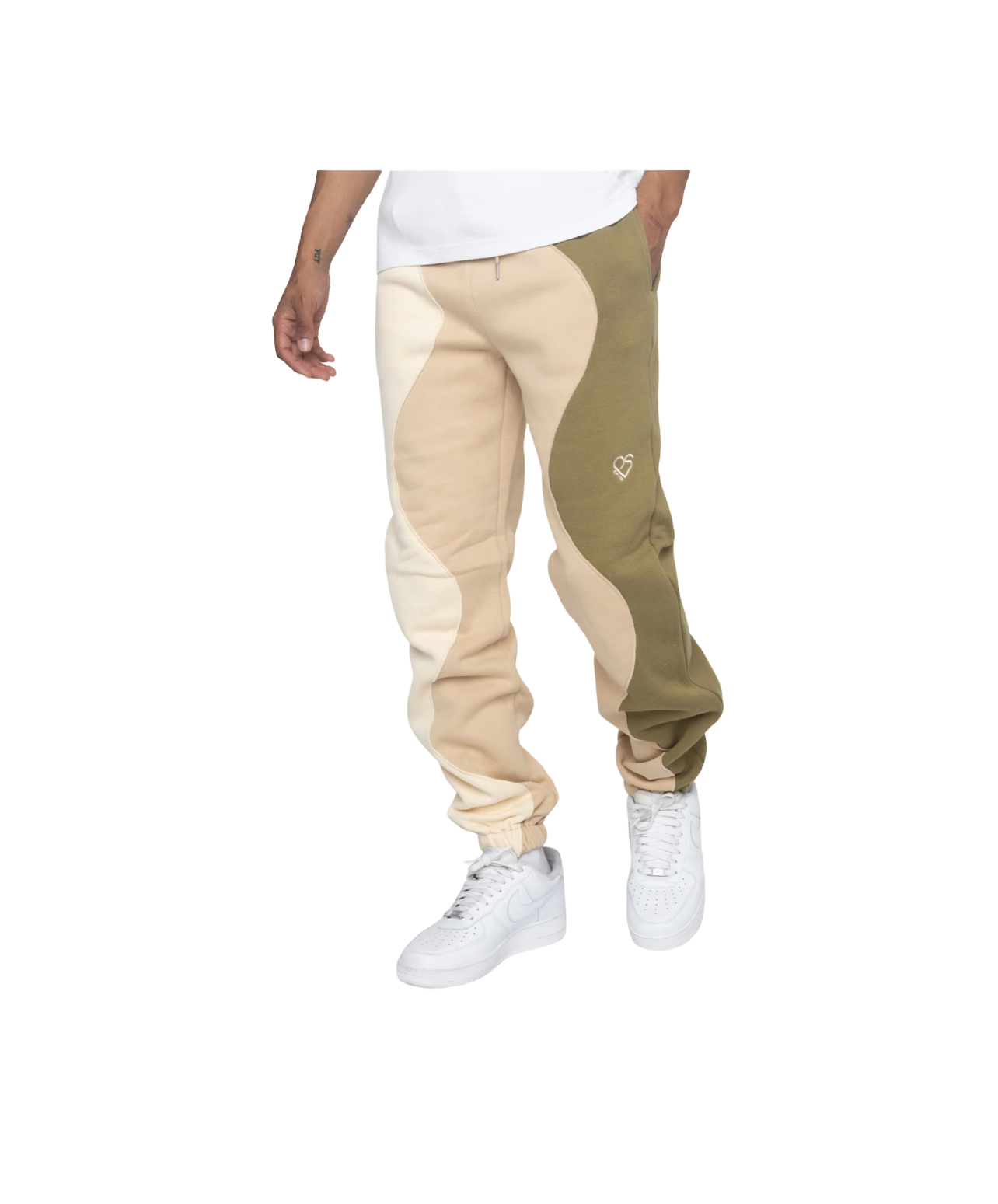 EPTM Split Sweatpants Green/Tan