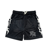 Mixed Emotions Black Mesh Shorts