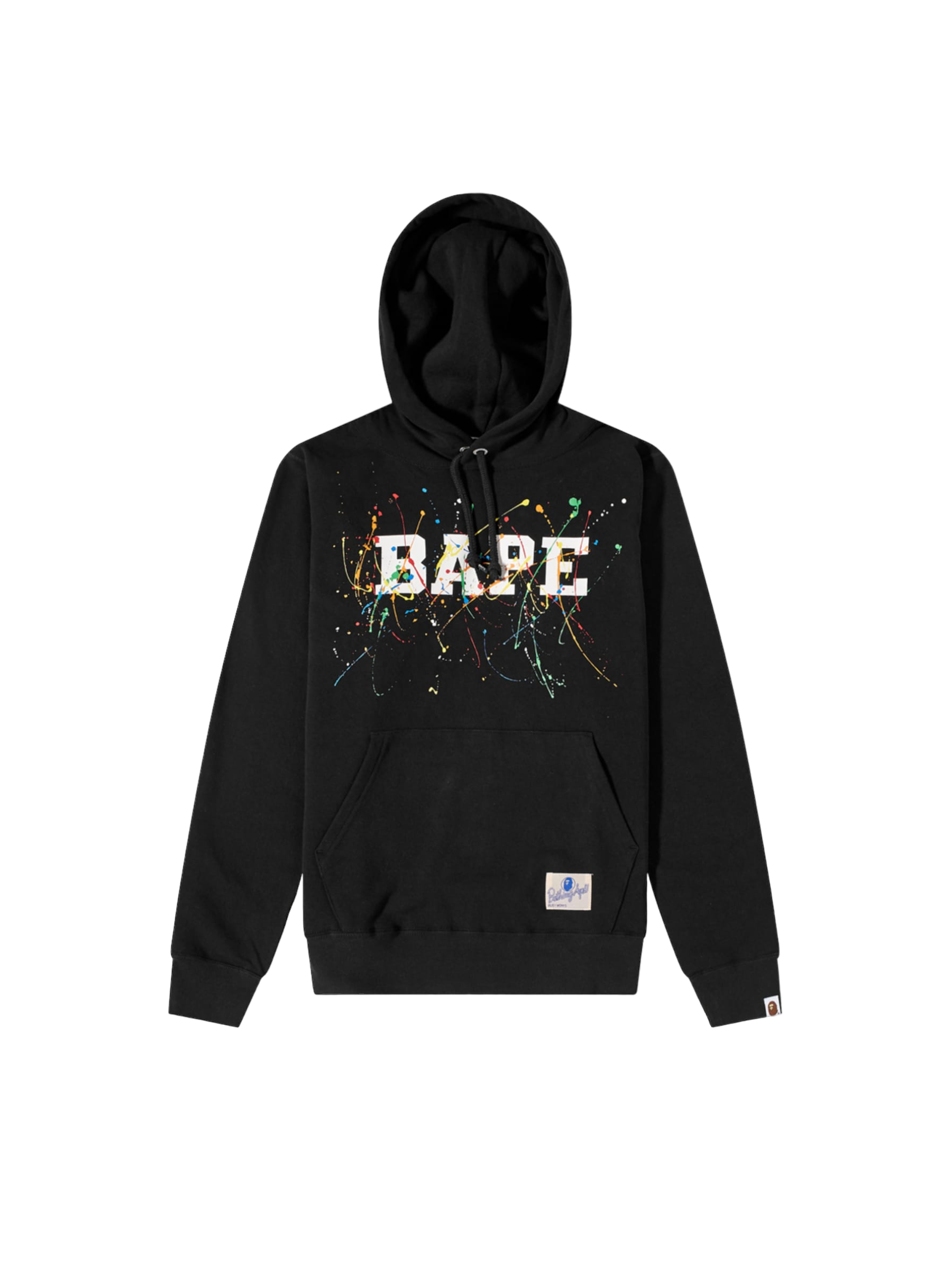 Bape Paint Splatter Black Hoodie