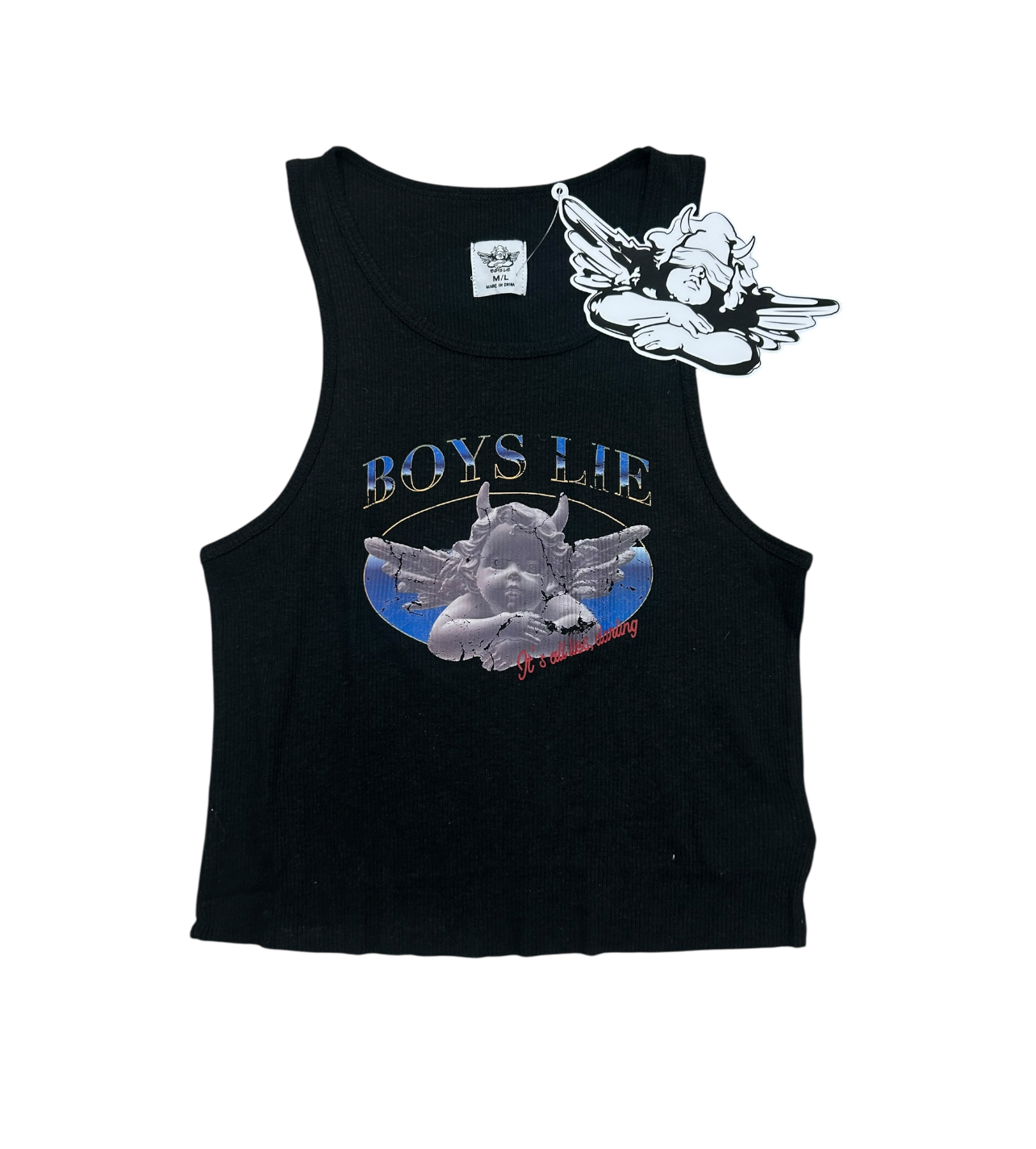 Boys Lie Here Lies Beegee Tank