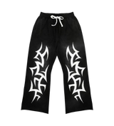 Awoken Dreams Black Patchwork Sweatpants