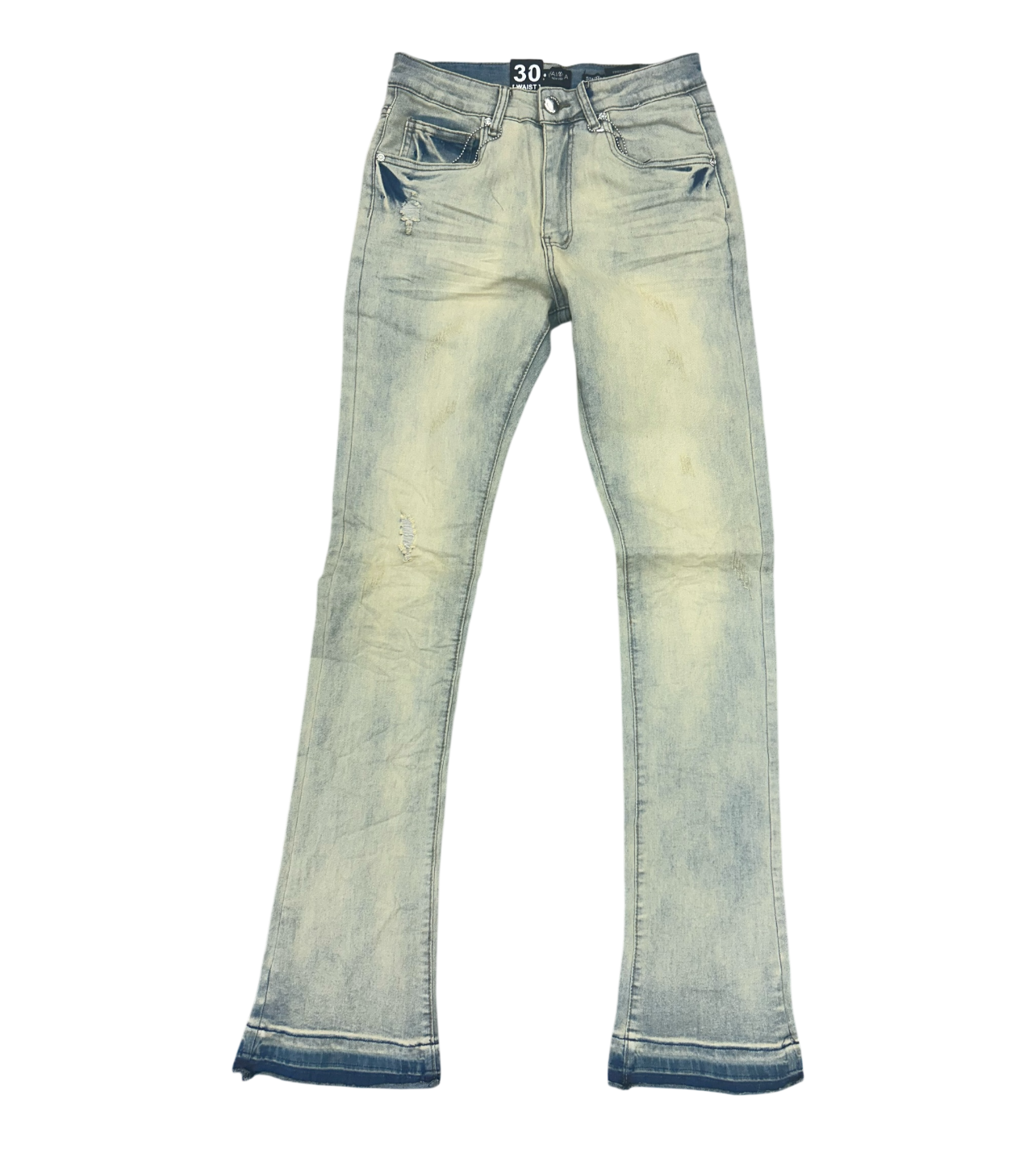 Waimea Bleach Wash Stacked Jeans