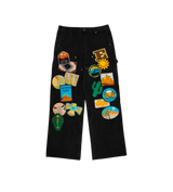 EPTM Patchwork Black Workwear Pants