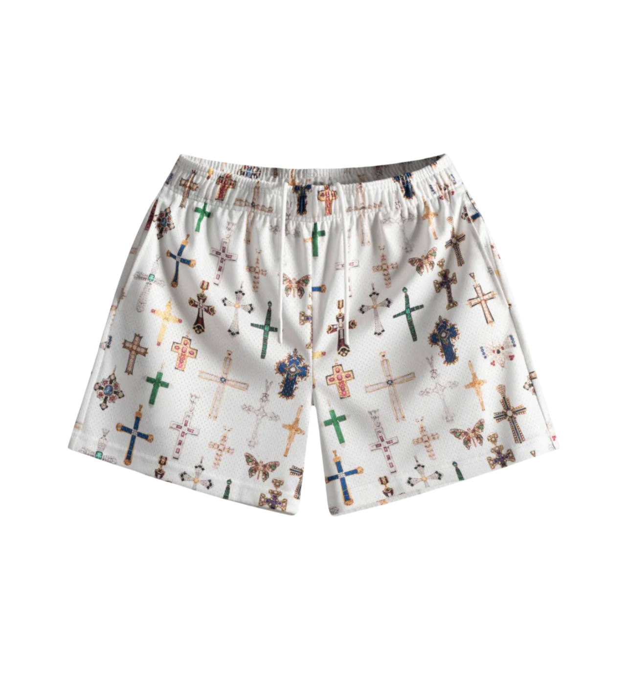 Saint Studios Cross Shorts White