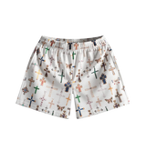 Saint Studios Cross Shorts White
