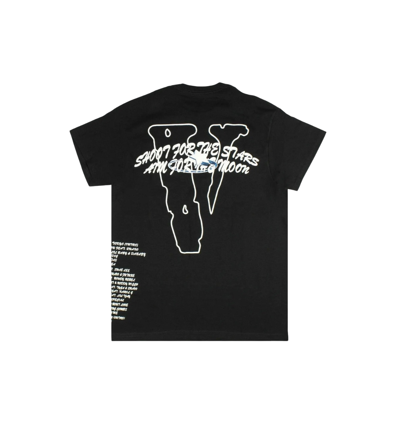 Vlone Rose Pop Smoke Tee Black