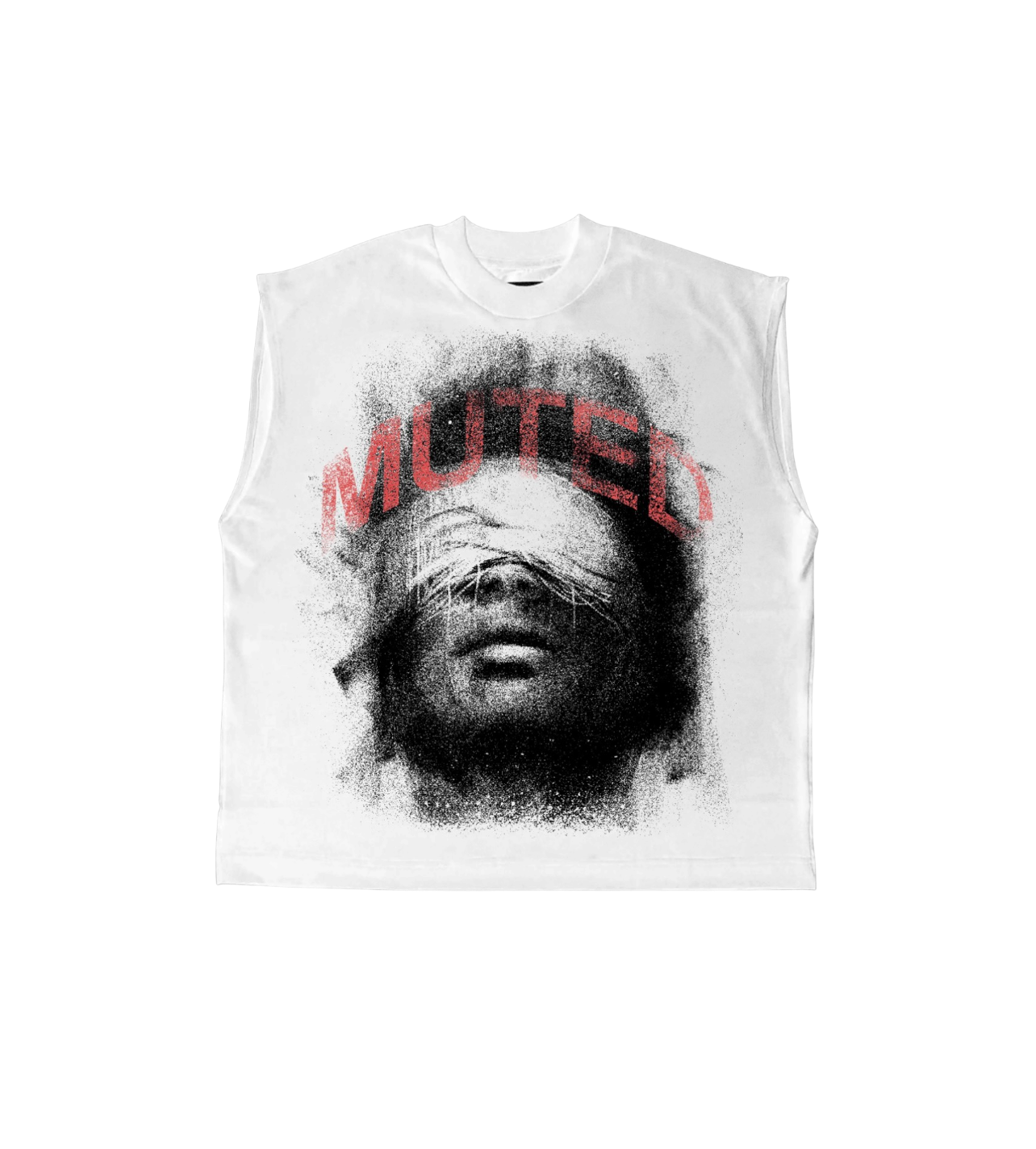Madness “Muted” Cut Off Tee White
