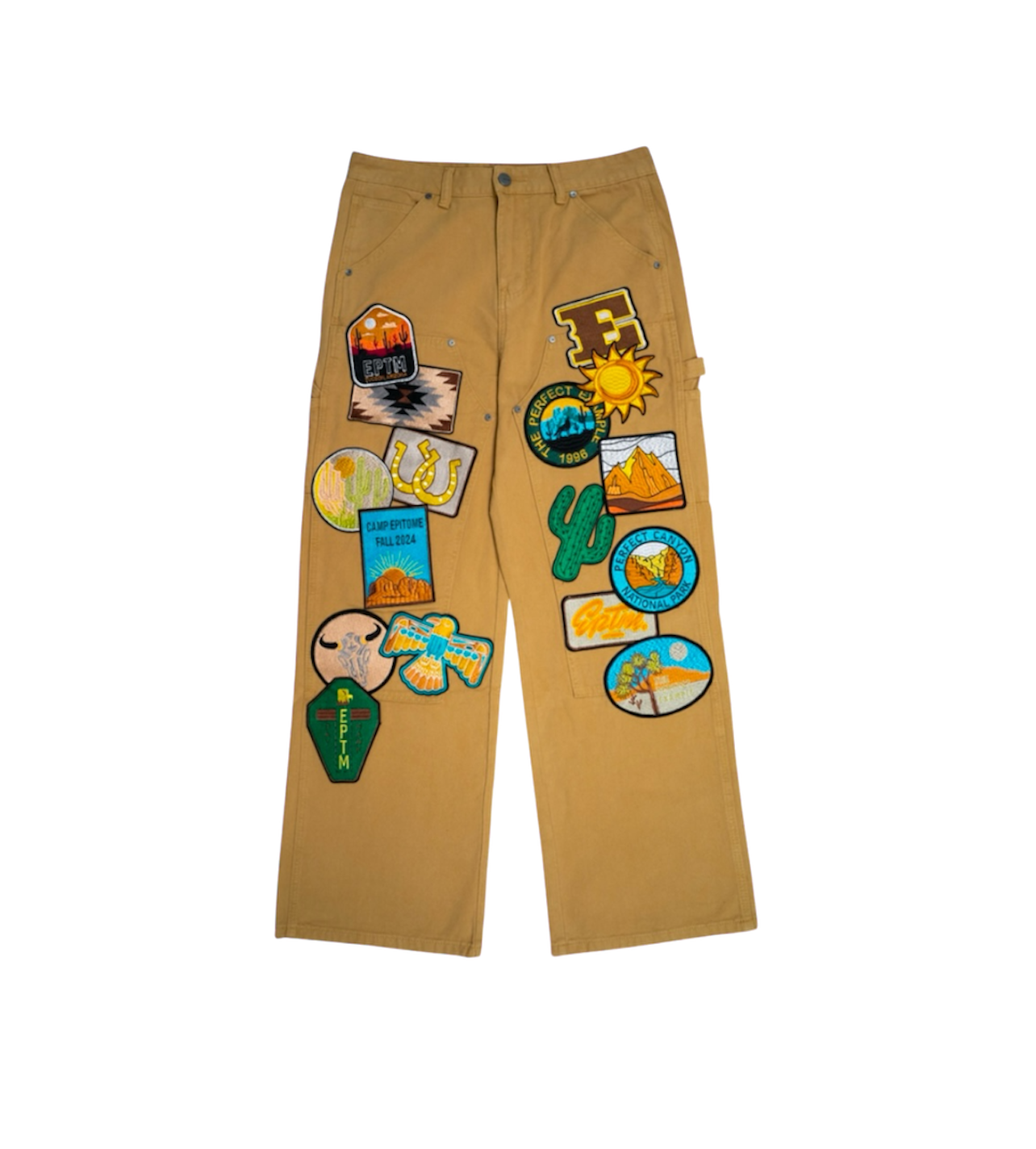 EPTM Patchwork Tan Workwear Pants
