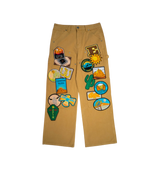 EPTM Patchwork Tan Workwear Pants
