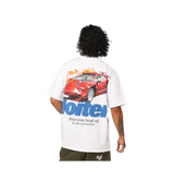 Loiter Car Tee White