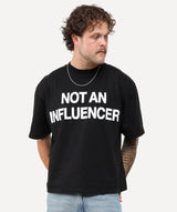 Not An Influencer Black OG Tee