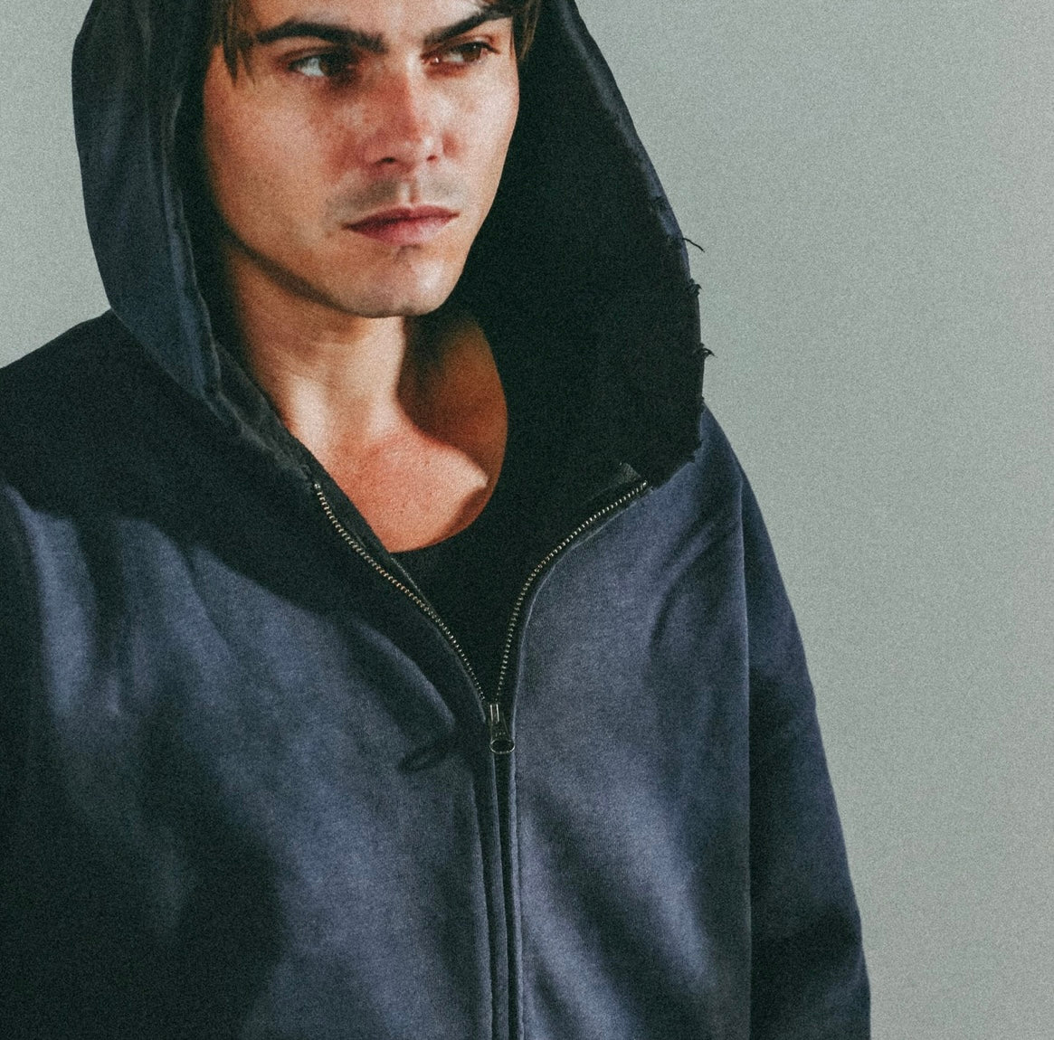 CC Premium Acid Wash Zip Hoodie Black