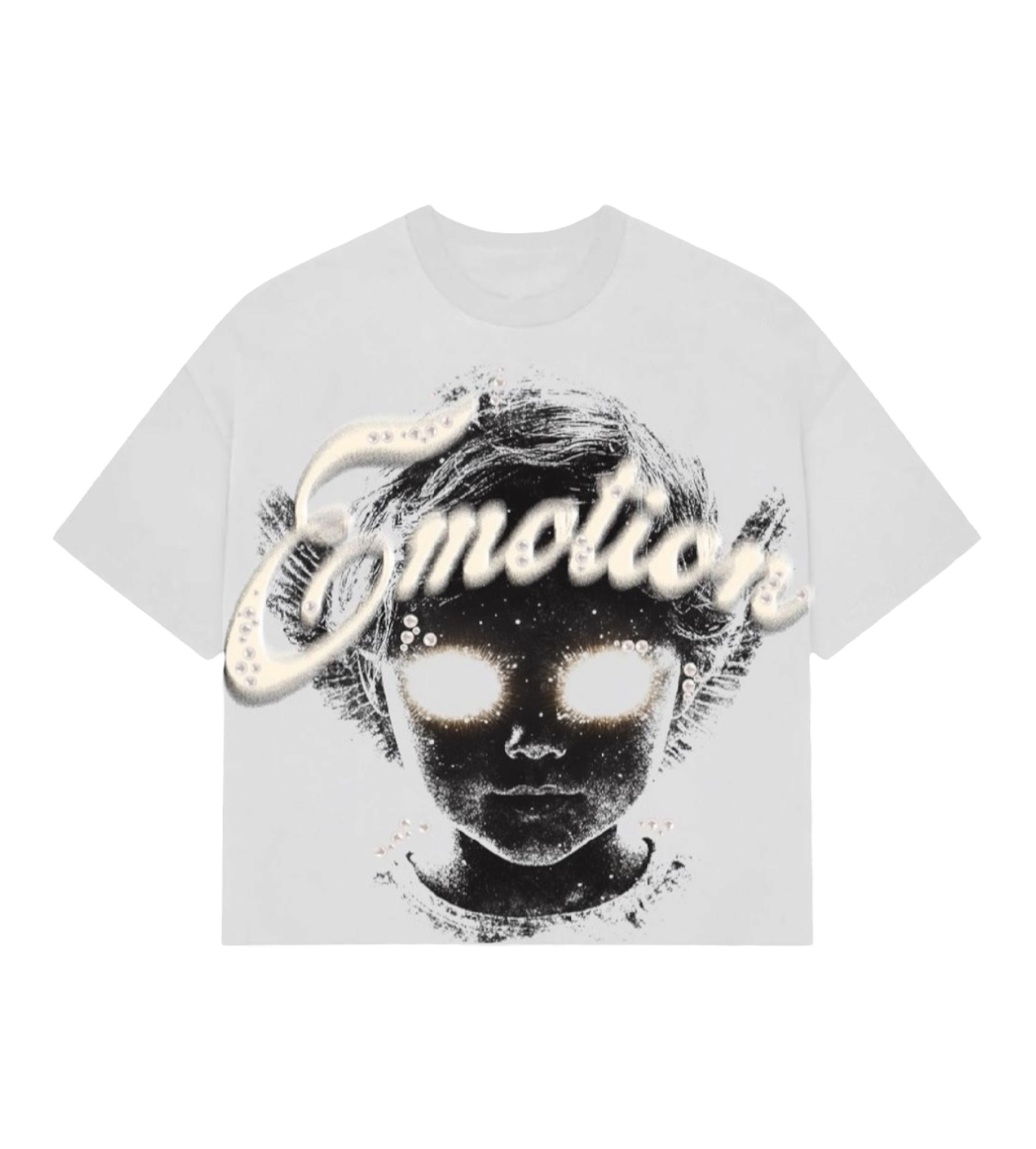 Mixed Emotions White Pearl Tee