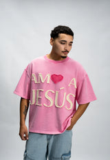 God In You “Amo A Jesus” Tee Pink