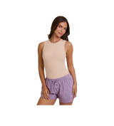 Lelis Ribbed Tank Bodysuit Tan