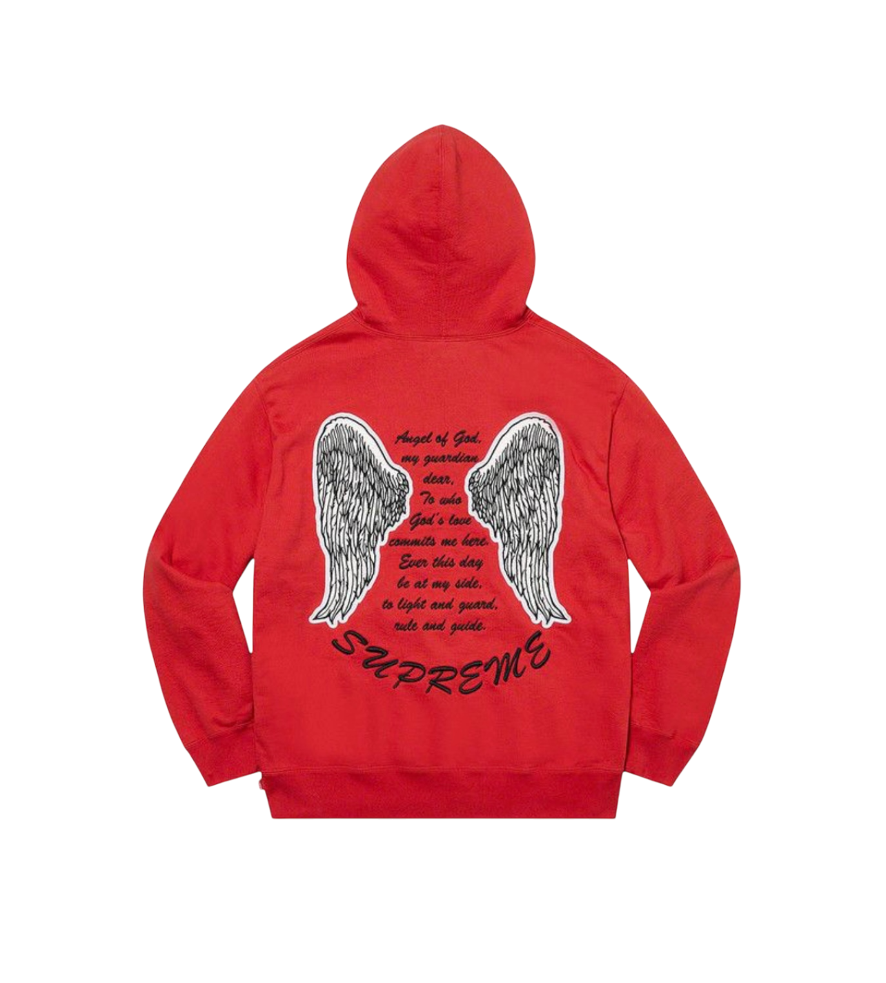 Supreme Angel Hoodie Red