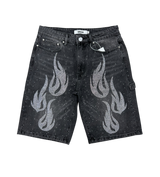 DUAA “Flaming” Denim Shorts