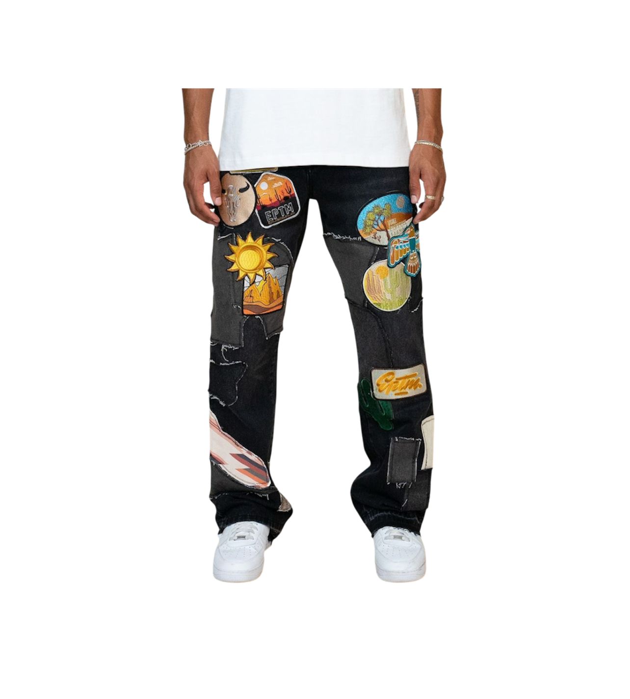 EPTM Patchwork Black Denim