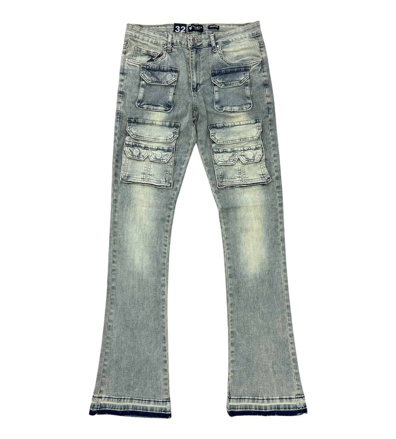 Waimea Stacked Pocket Blue Denim
