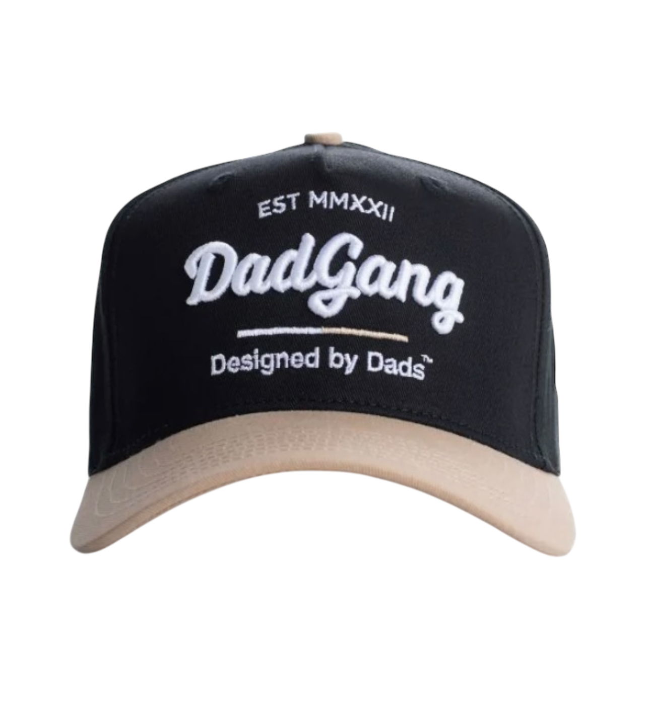 Dad Gang Black/Tan Brim Hat