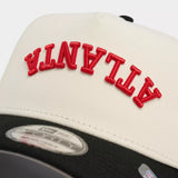 New Era Atlanta Falcons NFL 9FORTY A-Frame Upside Down Wordmark Snapback Hat