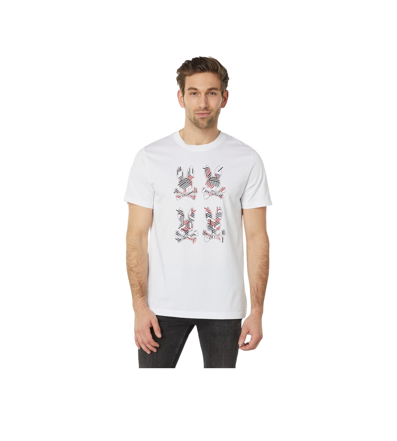 Psycho Bunny Tee Geometric Skulls