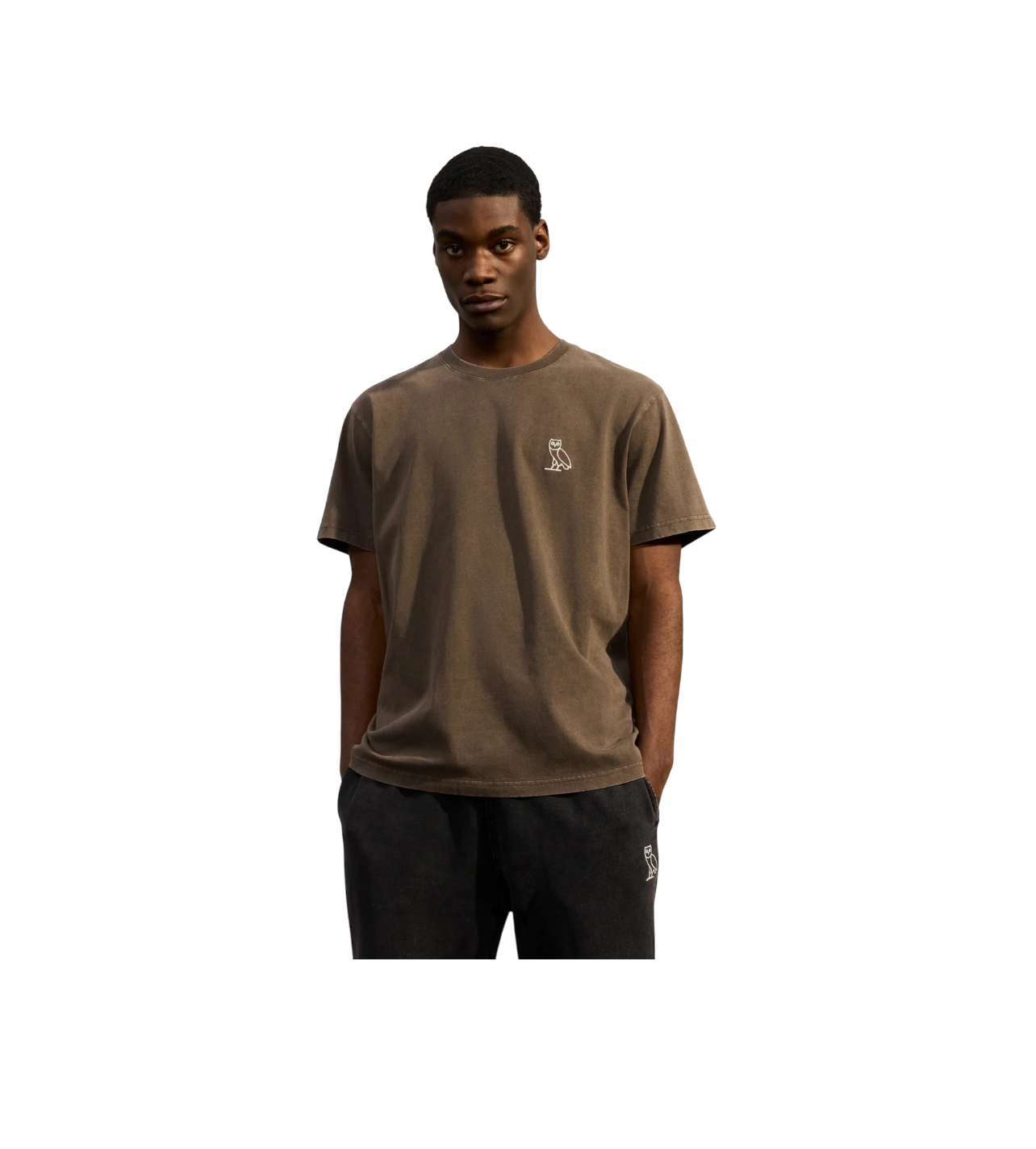 OVO New Season Mocha Mini Logo Tee