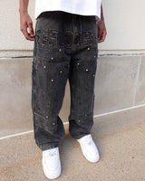 Floor 914 Triple Knee Denim Black
