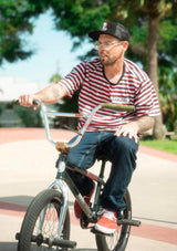 4.0 Streetwear Co Striped Tee Red