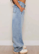Wide Leg Baggy Denim Vibrant MIU