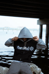4.0 Streetwear Co Vier Nul Zip-Up Grey
