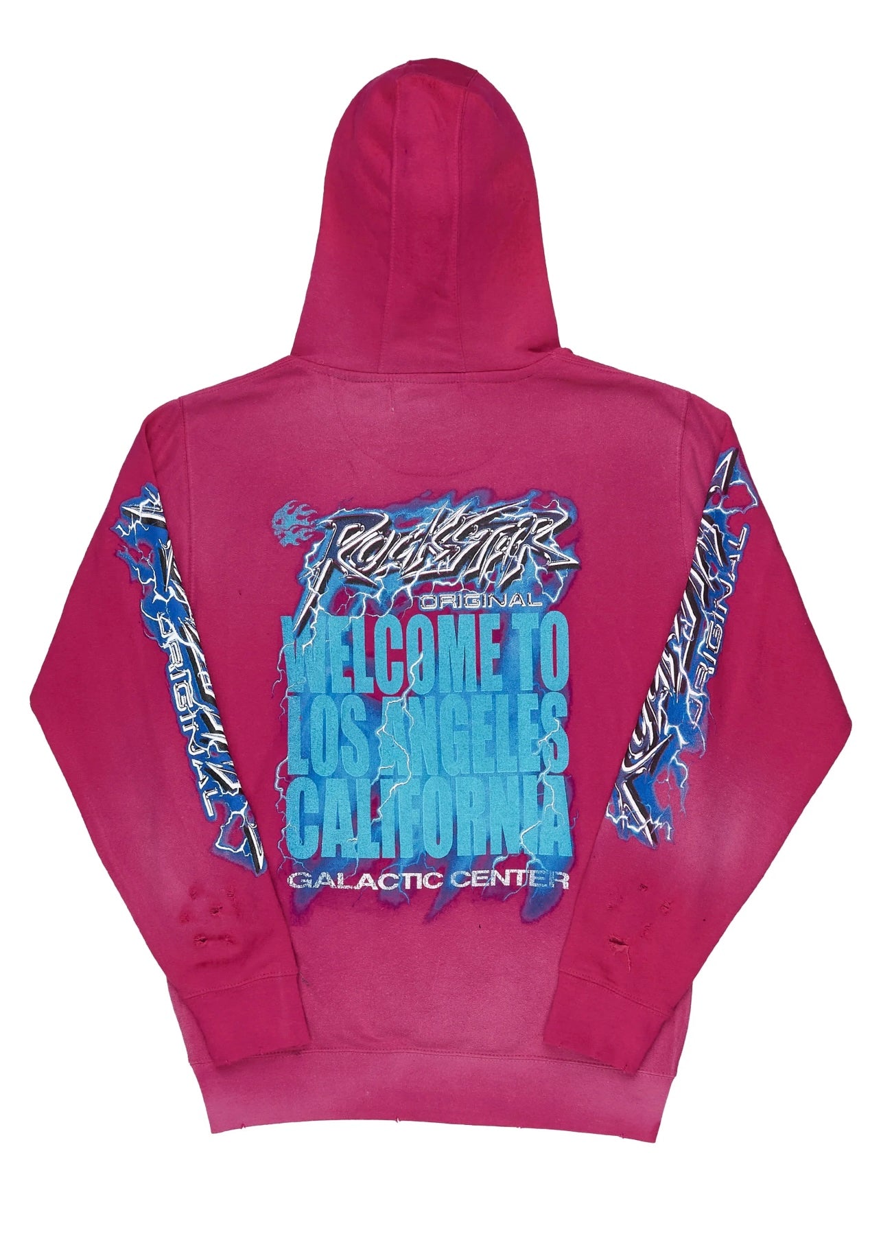 Rockstar Pink G Truck Distressed Hoodie