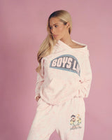 Boys Lie Let Love Guide My Way Rhinestone Racer Hoodie