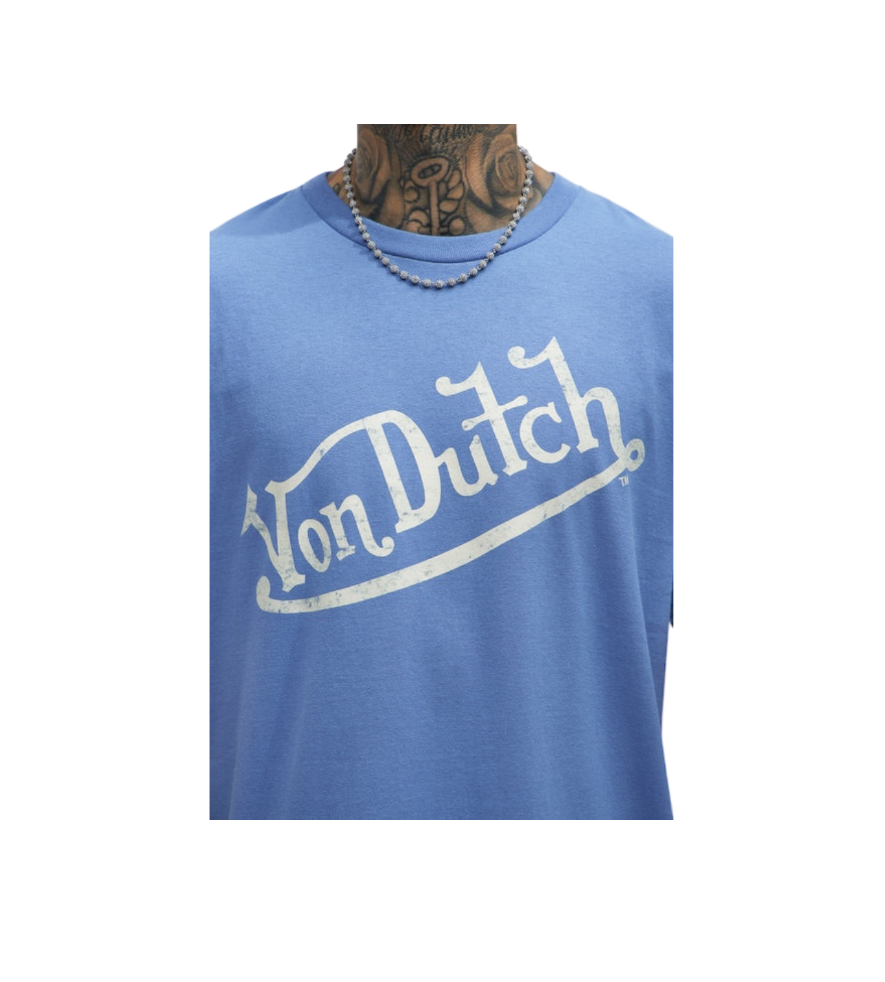 Von Dutch Logo Tee Light Blue