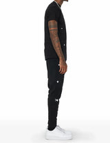 Rockstar Dept Black Logo Sweats
