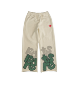 Red Letters Scattered Pant Bone Sweatpants
