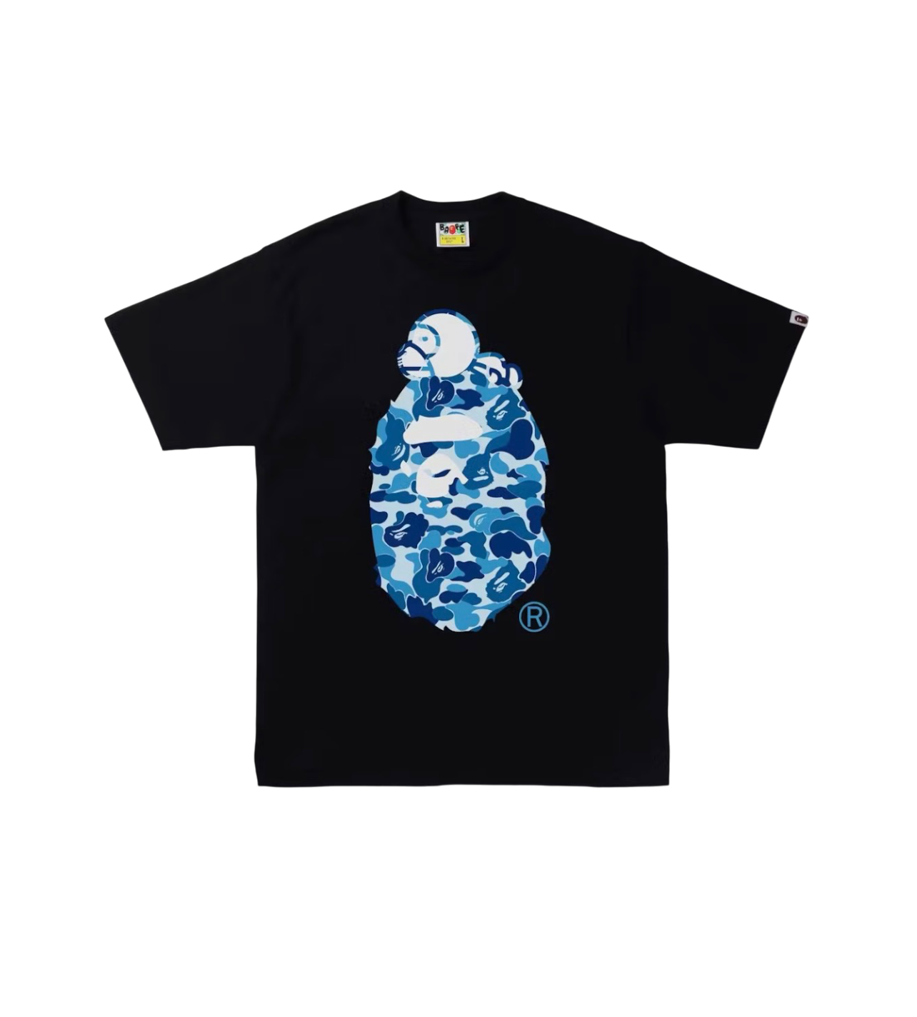 Bape ABC Camo Baby Milo Blue/Black Tee