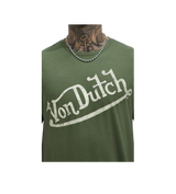 Von Dutch Logo Tee Olive