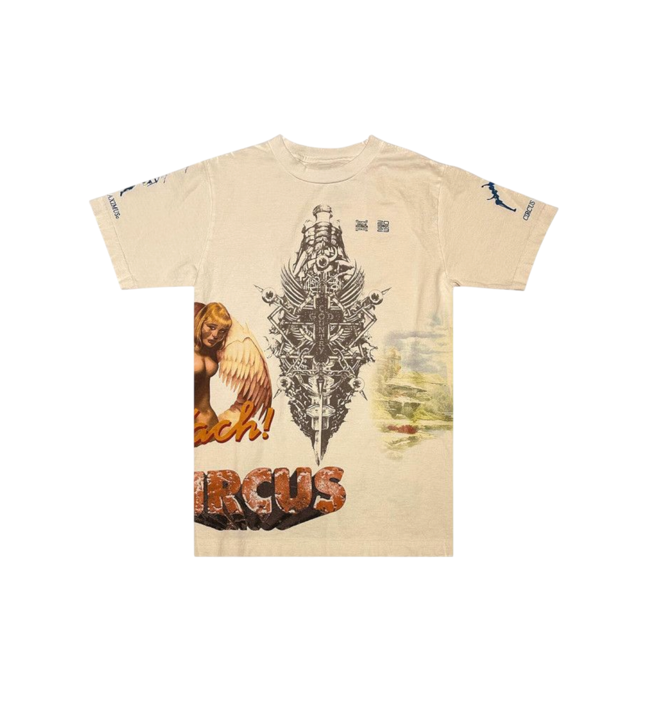 Travis Scott Utopia Tour Tee Cream