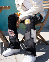 EPTM Patchwork Black Denim