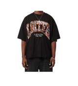Loiter Camo Black/Orange Stitch Tee