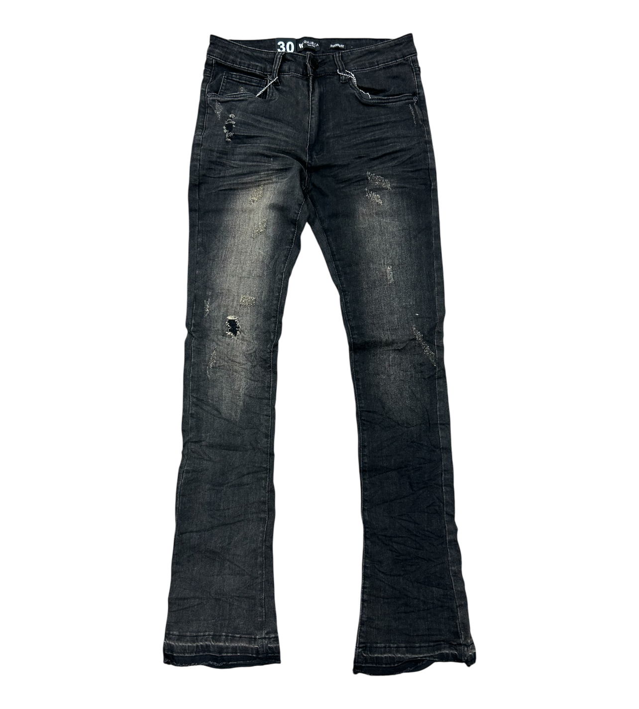 Waimea Black Acid Stacked Denim
